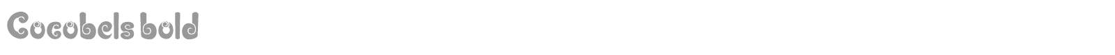 Cocobels font preview